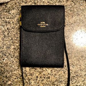 Coach crossbody pouch cell phone/wallet combo
